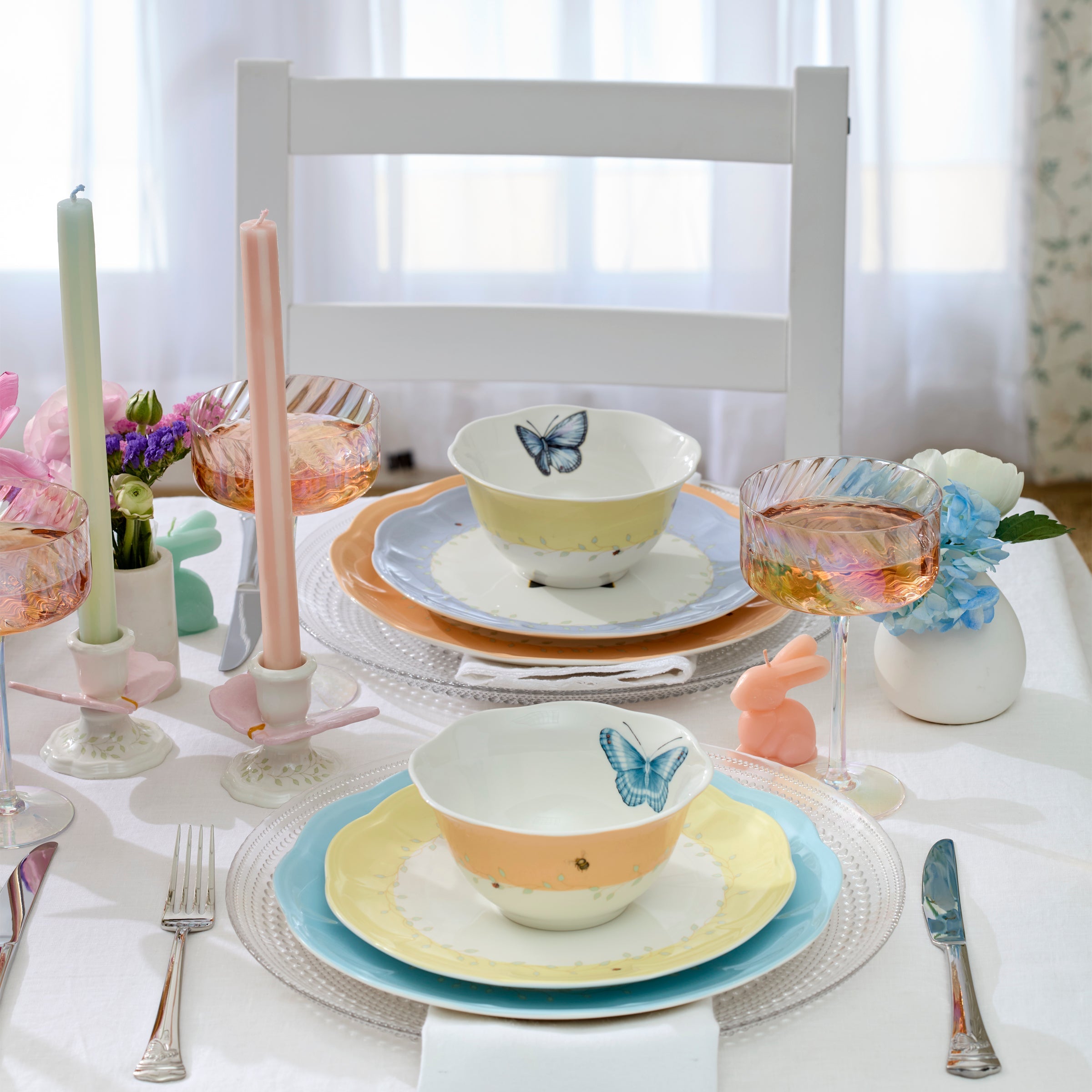 Lenox Westmore Butterfly Meadow Colors 4-Piece Dessert Bowl Set - Image 4