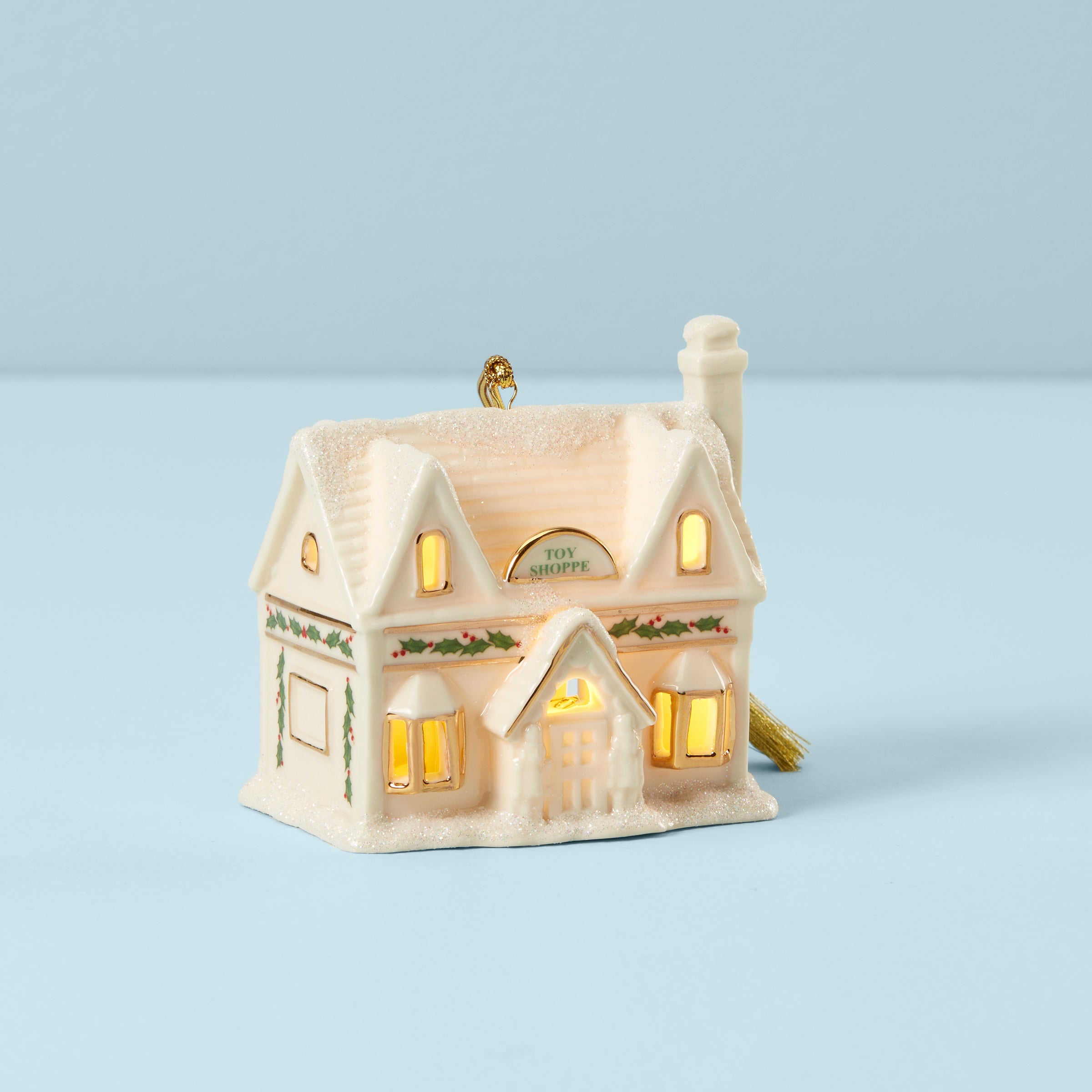 Lenox Westmore Christmas Village Toy Shop Lit Ornament