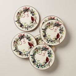 Lenox Westmore Winter Greetings Salad Plates, Set of 6