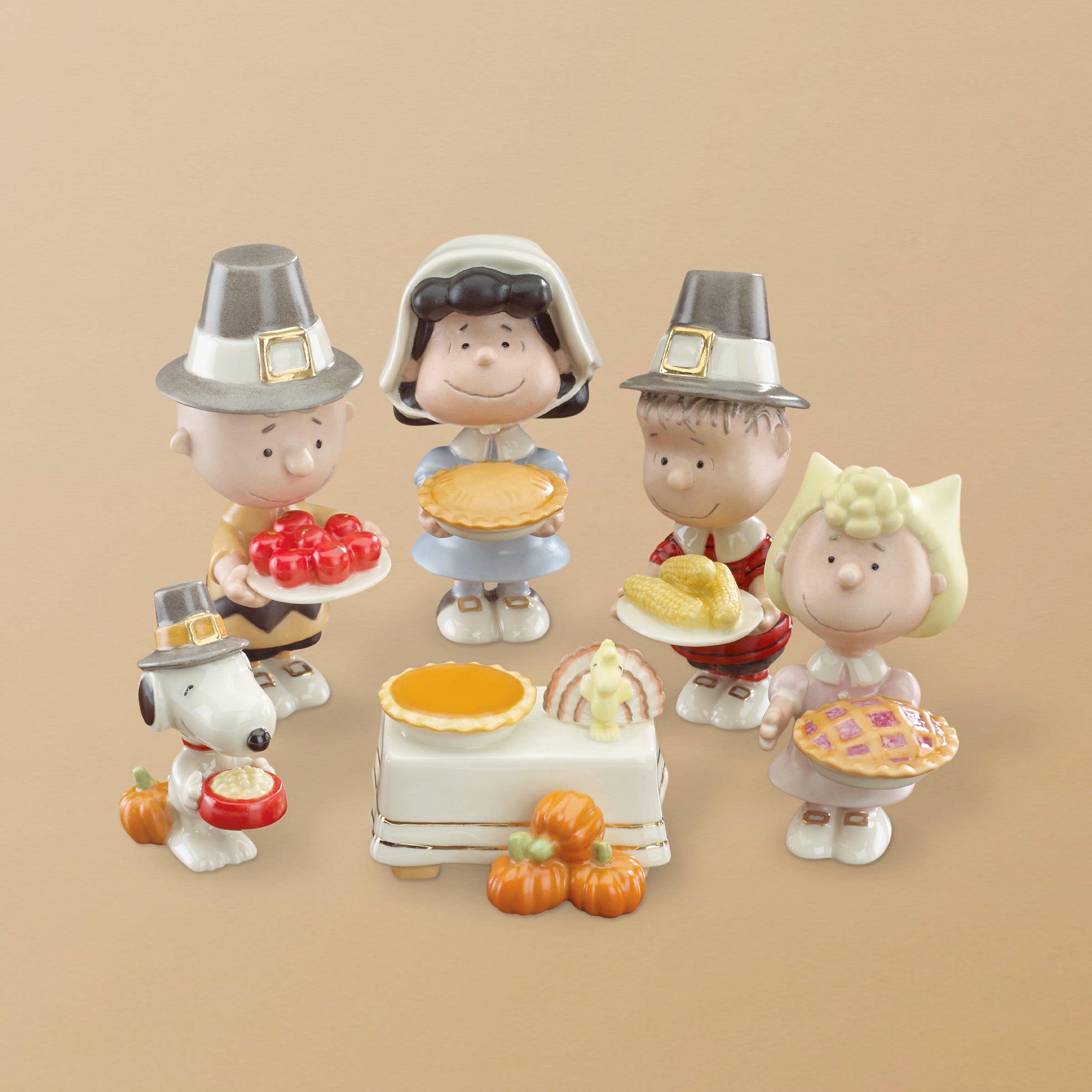 Lenox Westmore Peanuts Thanksgiving 6-Piece Figurine Set