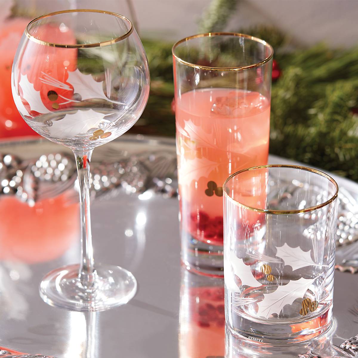 Lenox Westmore Holiday Gold Double Old Fashion Glasses, Set of 4 - Image 6