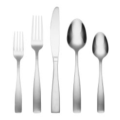Lenox Westmore Madison Satin 62-Piece Flatware Set with Wood Tray