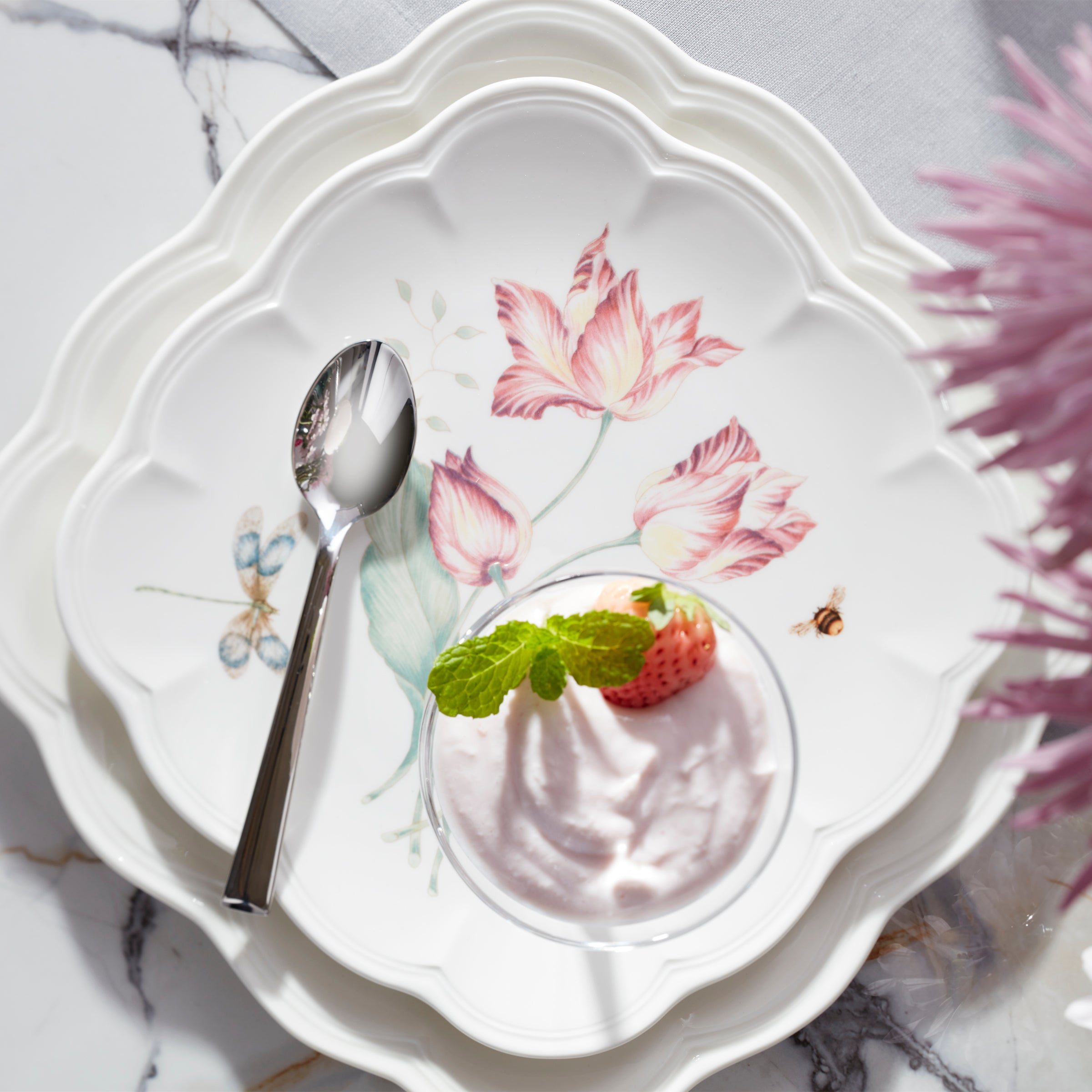 Lenox Westmore Butterfly Meadow Square 18-Piece Dinnerware Set - Image 4