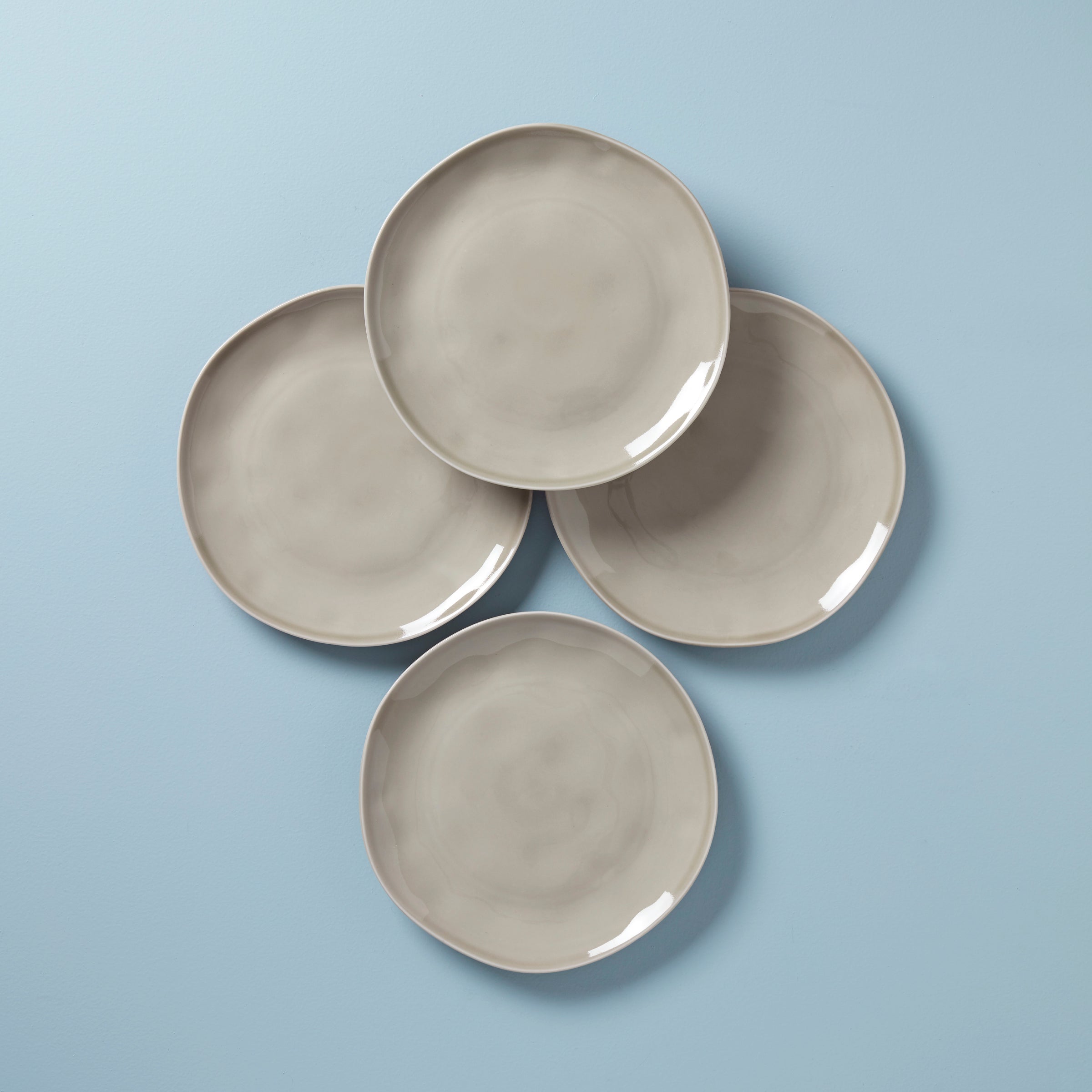 Lenox Westmore Bay Colors Grey Dinner Plates, Set of 4