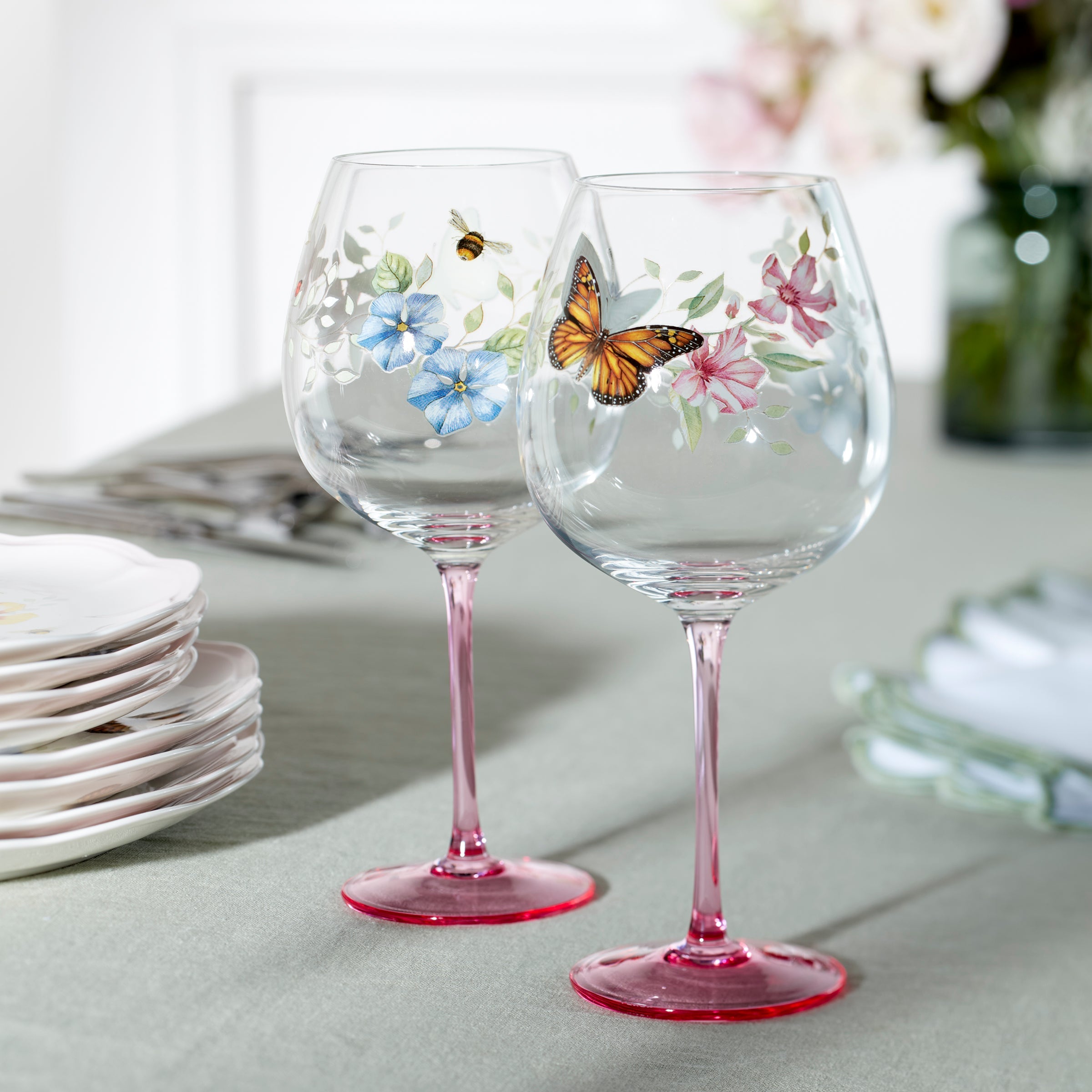 Lenox Westmore Butterfly Meadow Pink Decal Balloon, Set of 4 - Image 2