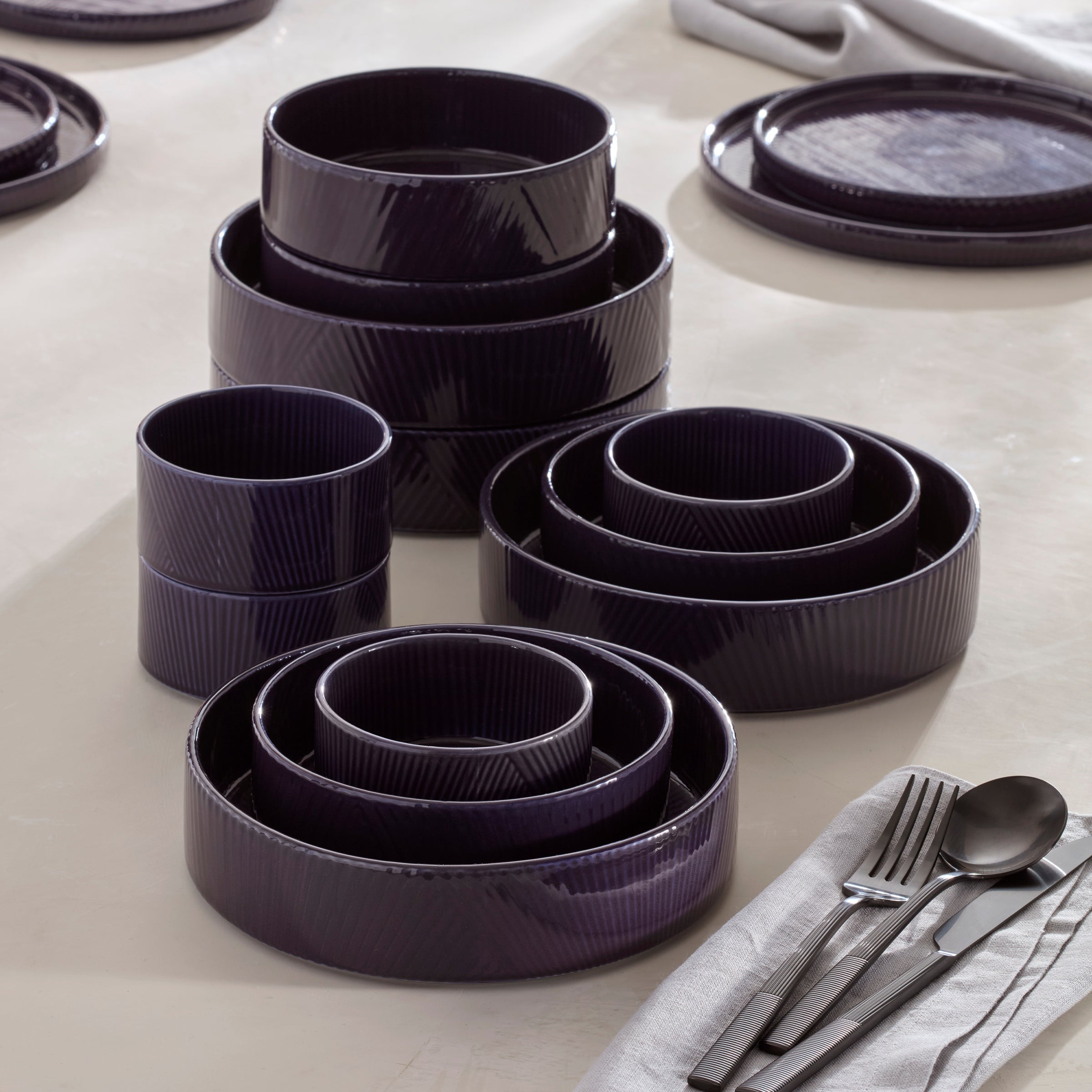Lenox Westmore Modulus Nightshade 12-Piece Bowl Set