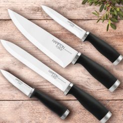 Alternative view of Lenox Westmore Epicure Black 4-Piece Soft-Grip Cutlery Set