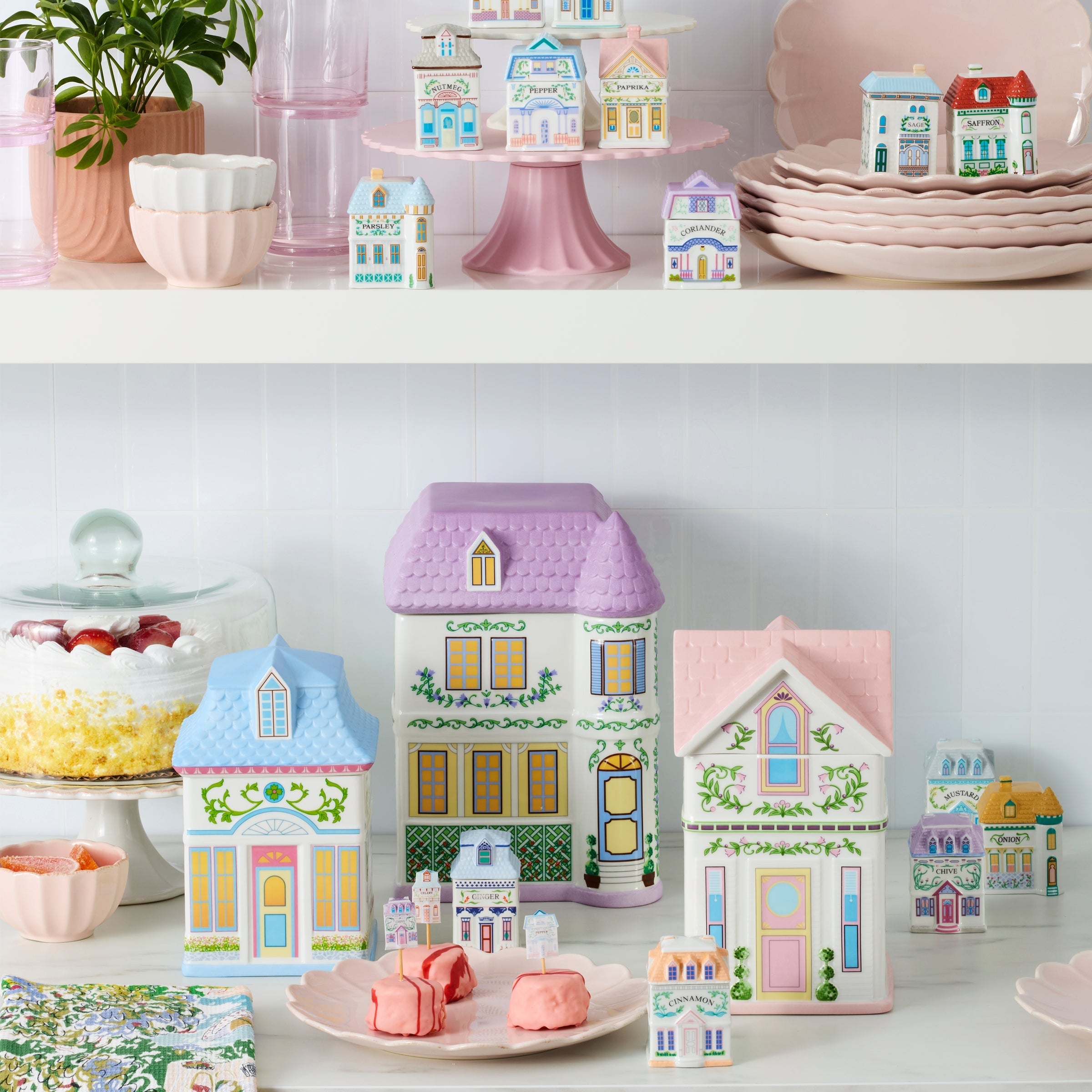 Lenox Westmore Lenox Spice Village House Canisters, Set of 3 - Image 4