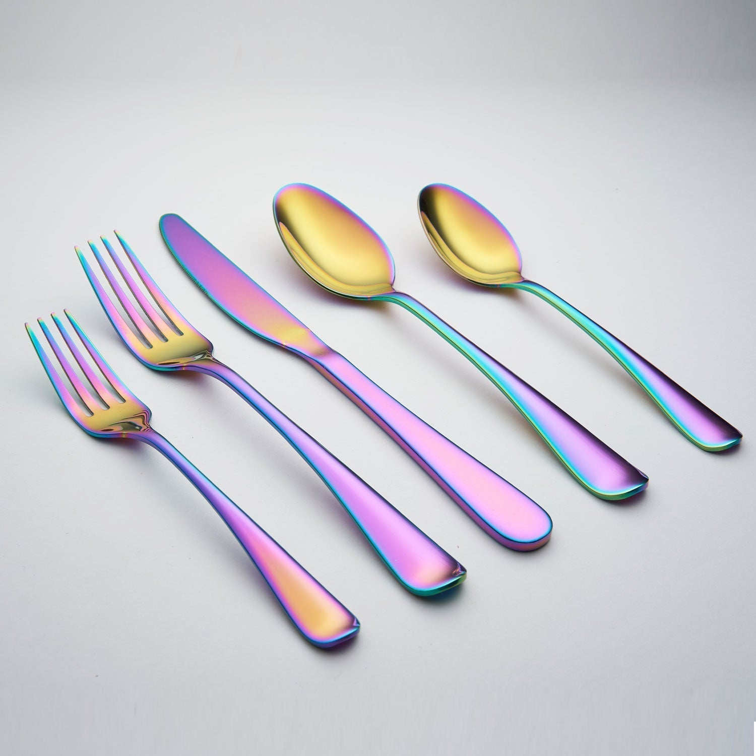 Lenox Westmore Rhiannon Rainbow Mirror 20-Piece Flatware Set
