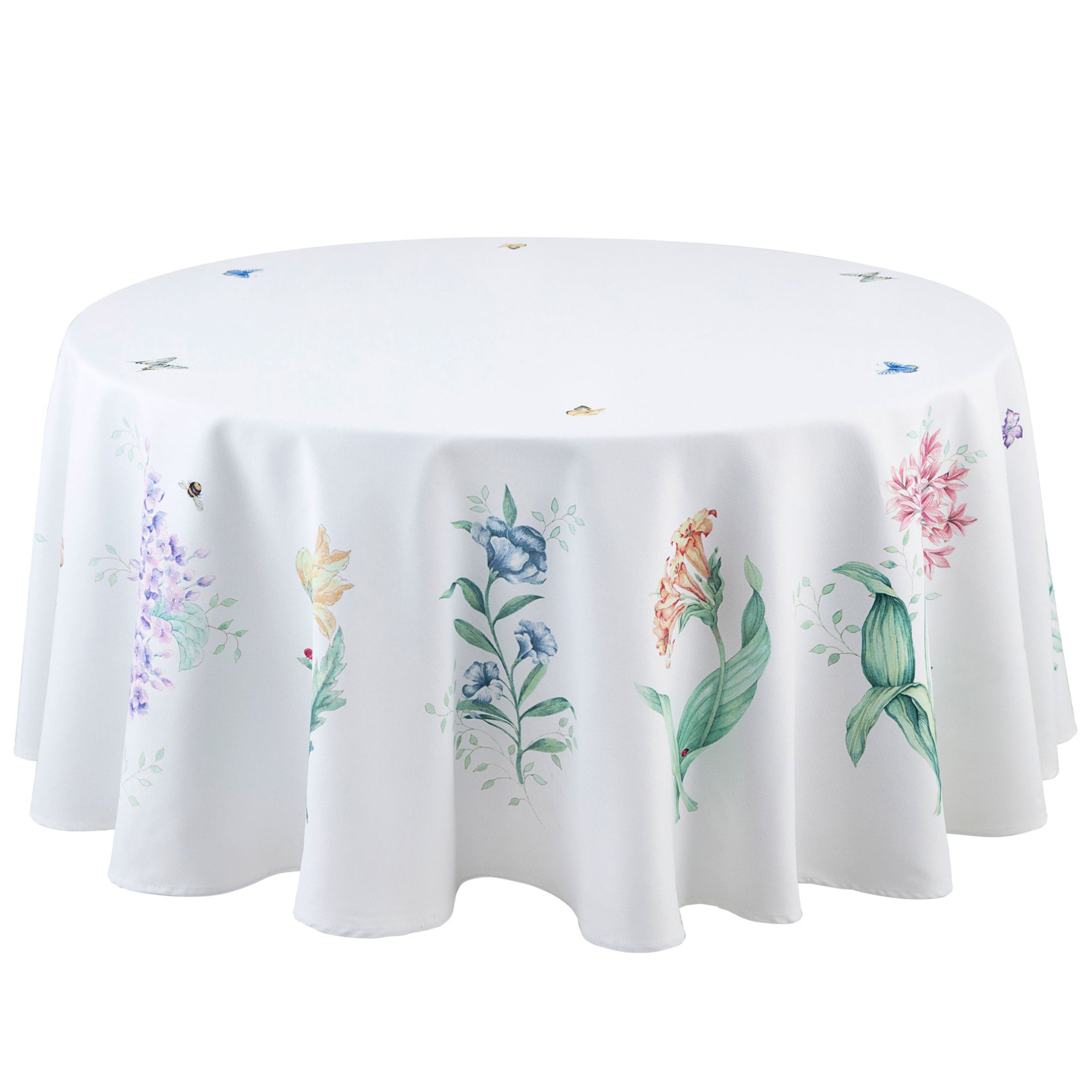 Lenox Westmore Butterfly Meadow Garden 70x70 Round Tablecloth