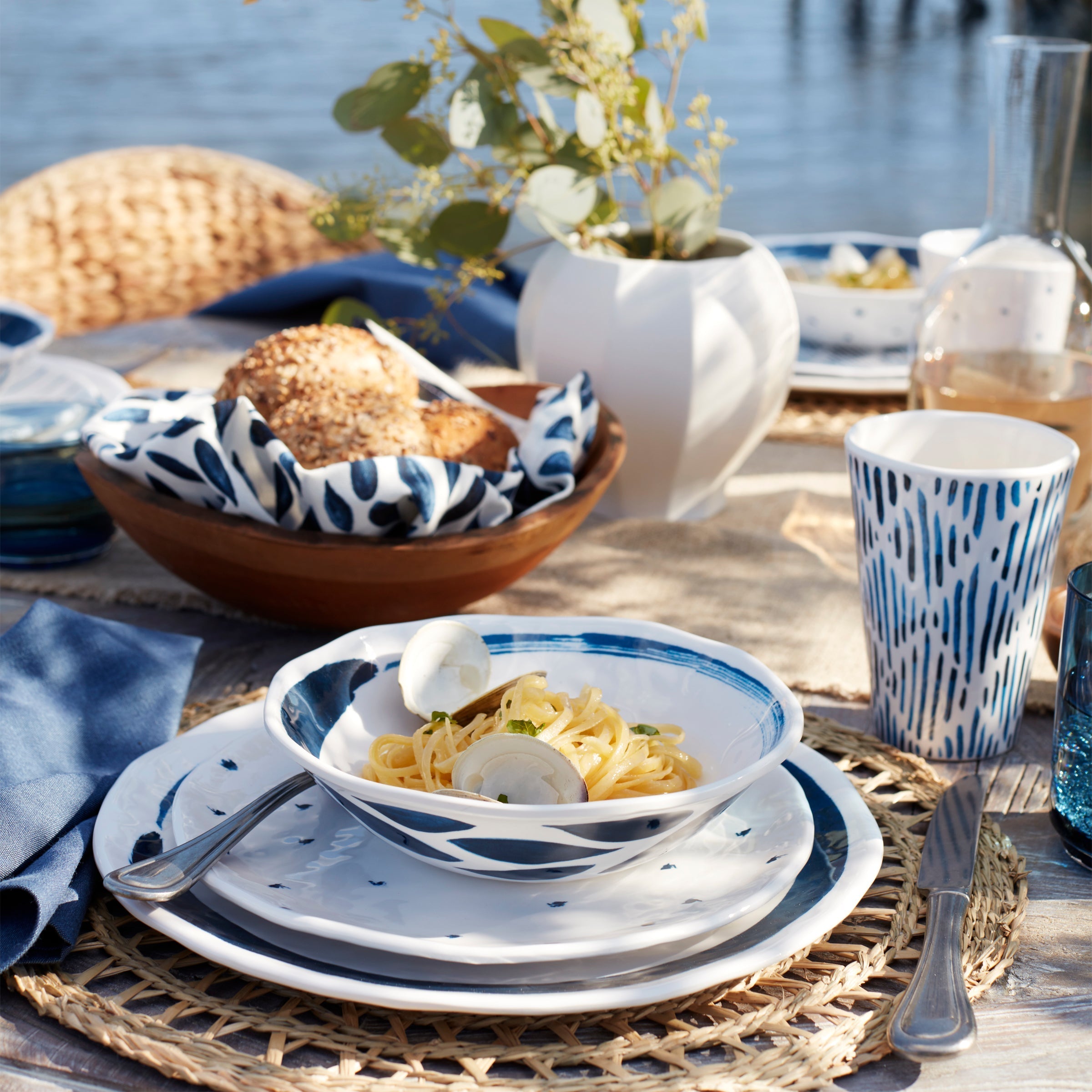Lenox Westmore Blue Bay Melamine Dinner Plates, Set of 4 - Image 7