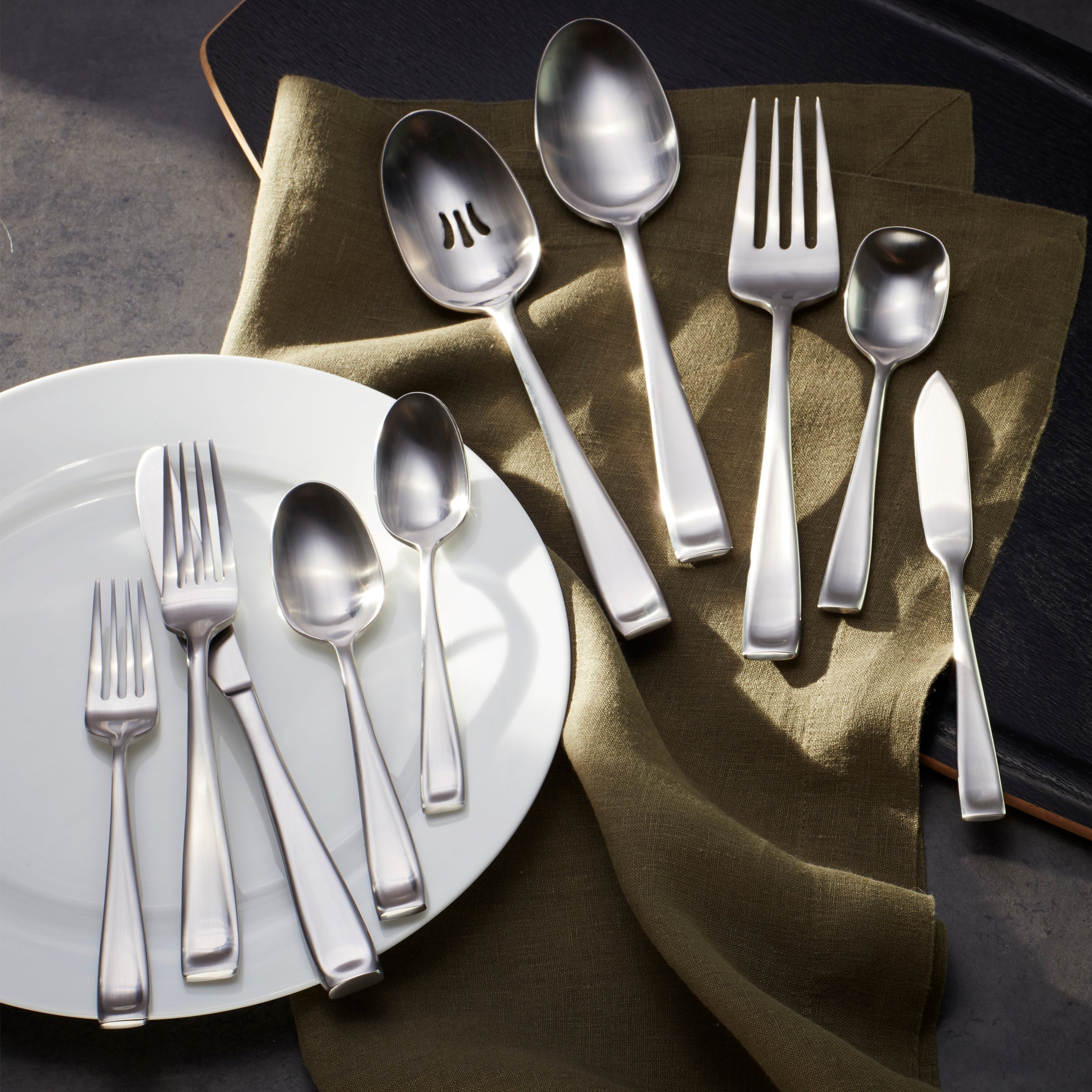 Lenox Westmore Moda Satin 65-Piece Flatware Set - Image 3