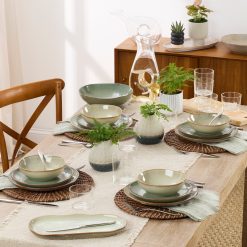 Alternative view of Lenox Westmore Organic Shades Sage Green 12-Piece Dinnerware Set