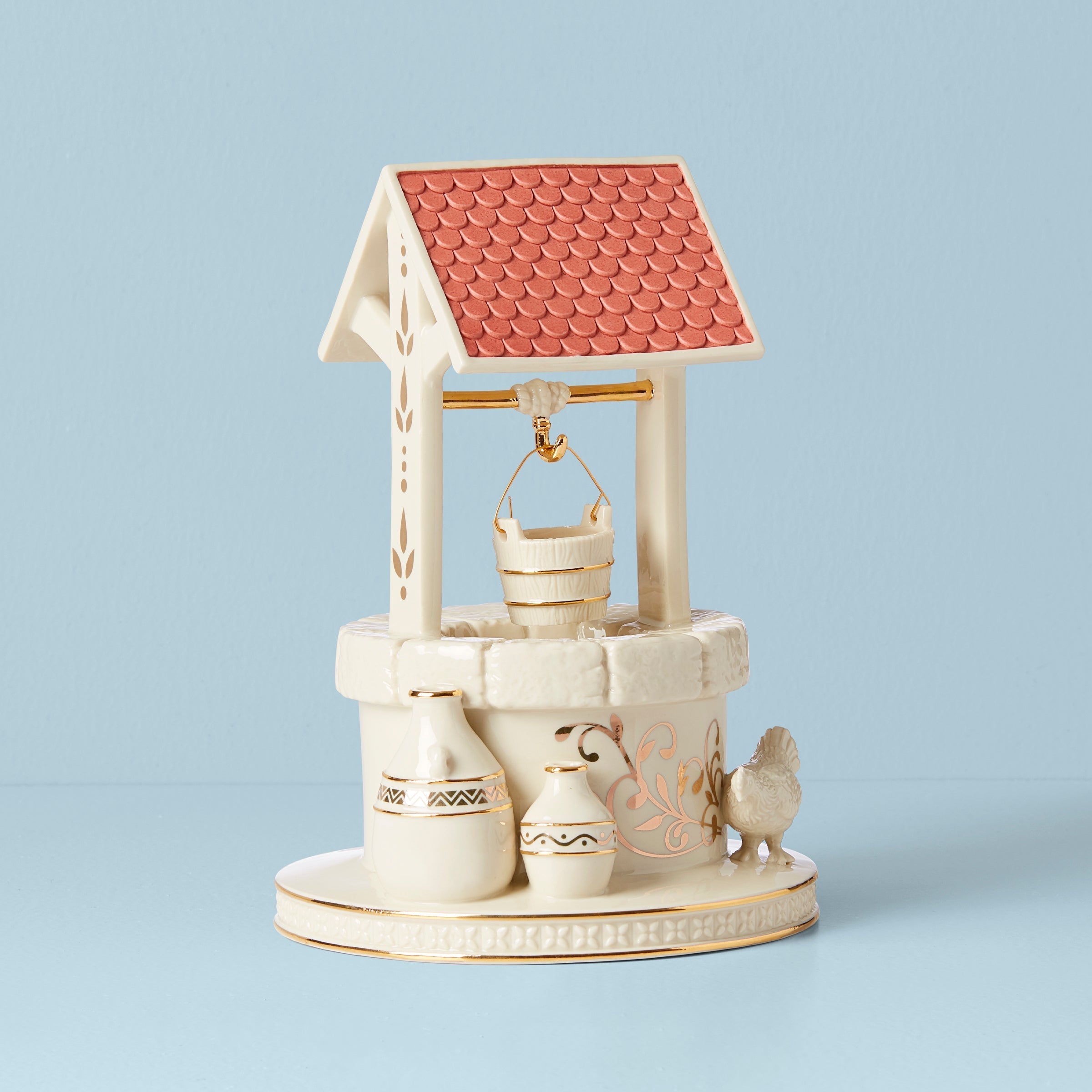 Lenox Westmore First Blessing Nativity Town Water Well Figurine