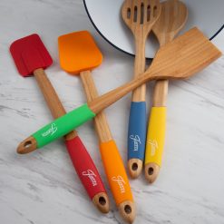 Alternative view of Lenox Westmore Fiesta Bamboo 5-Piece Silicone Utensil Set