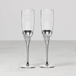 Alternative view of Lenox Westmore Personalized True Love 2-Piece Toasting Flute Set