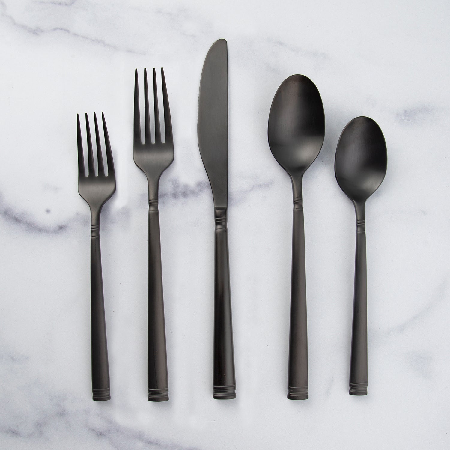 Lenox Westmore Emmy Black Satin 20-Piece Flatware Set