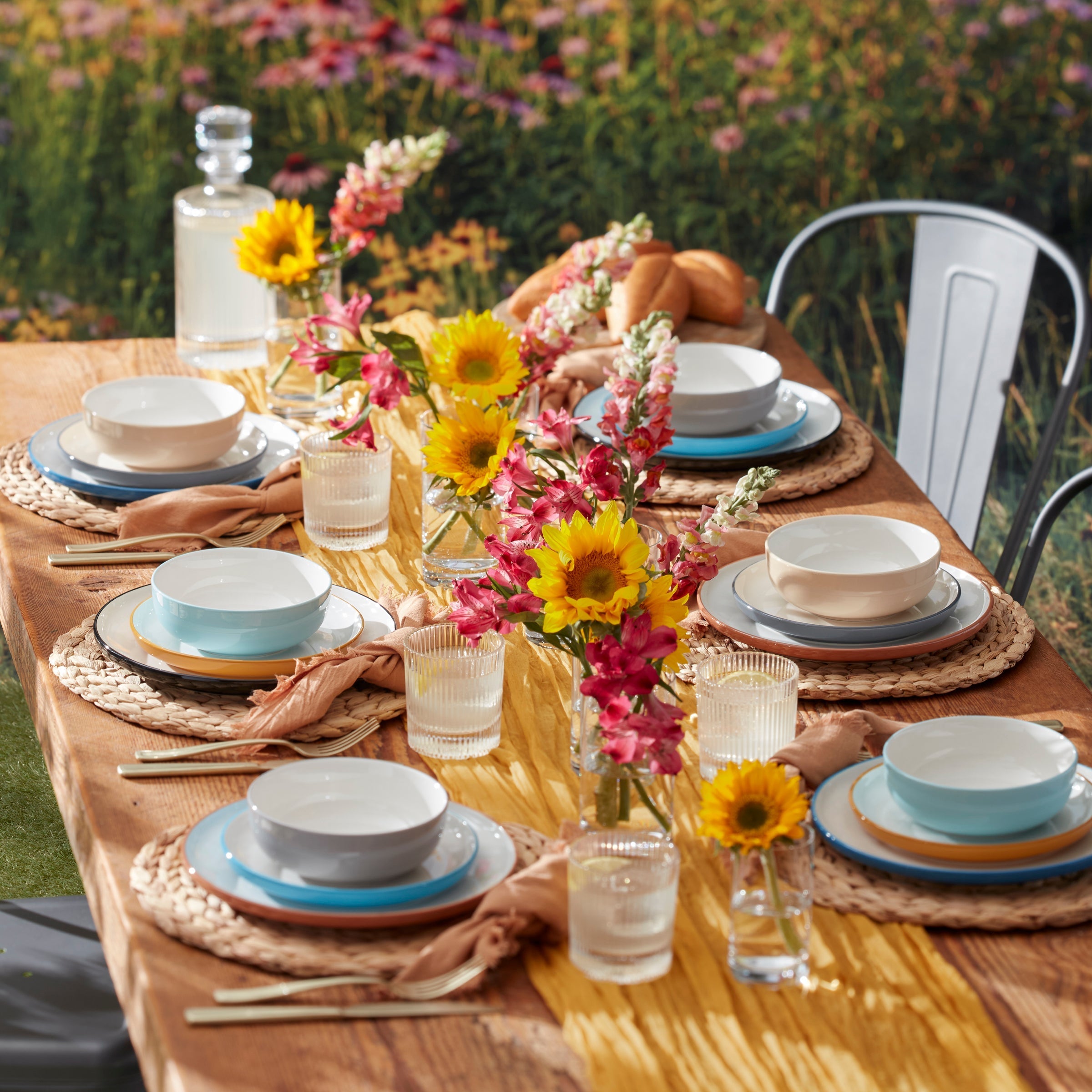 Lenox Westmore 24 Seven Colors Turquoise 12-Piece Dinnerware Set - Image 5