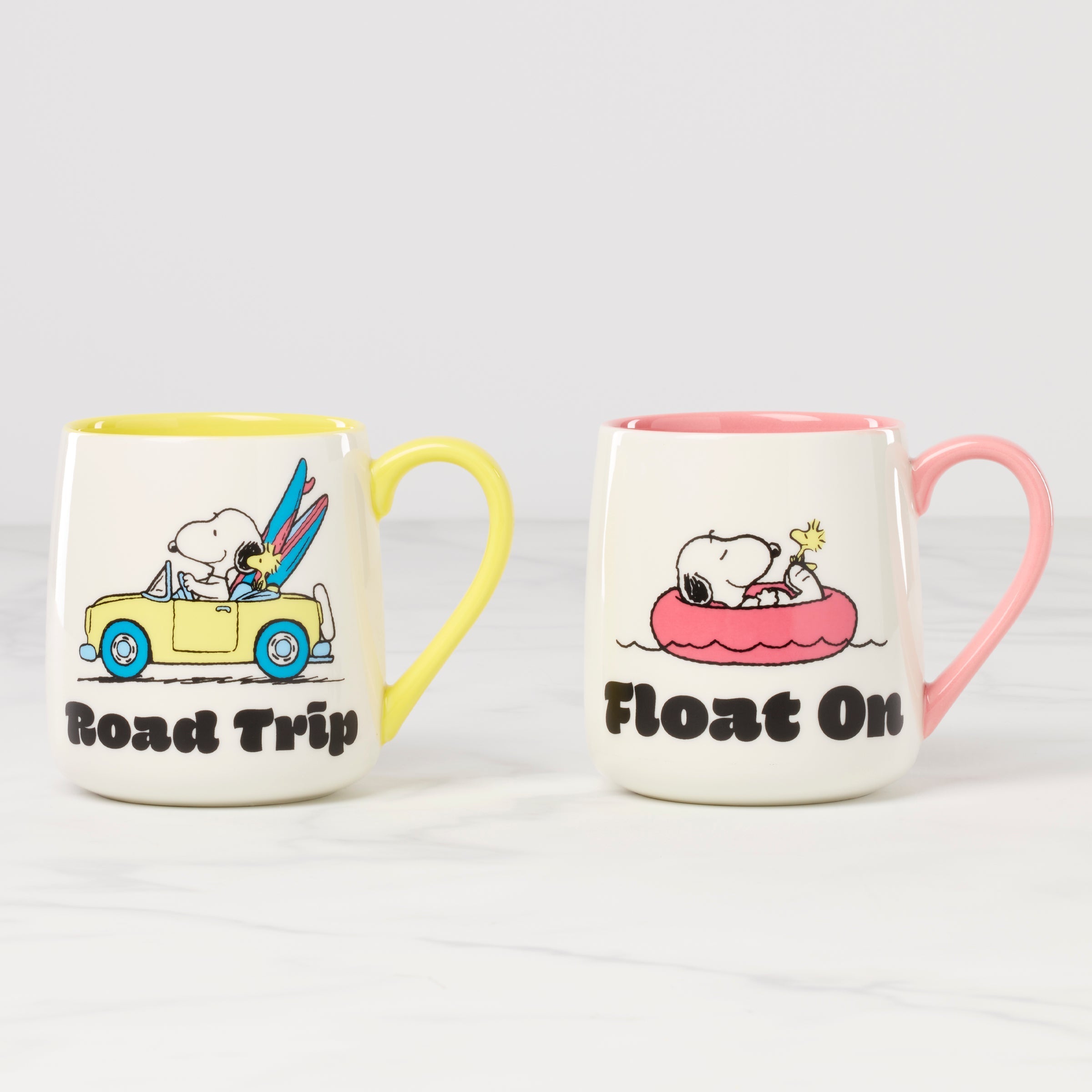 Lenox Westmore Peanuts Mugs Road Trip-Float On, Set of 2