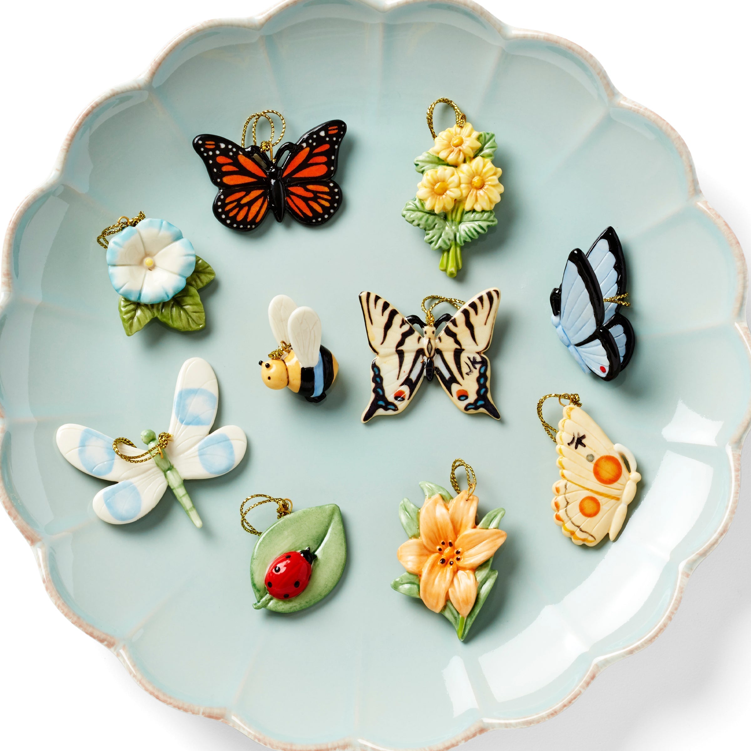 Lenox Westmore Butterfly Meadow 10-Piece Mini Ornament Set - Image 4