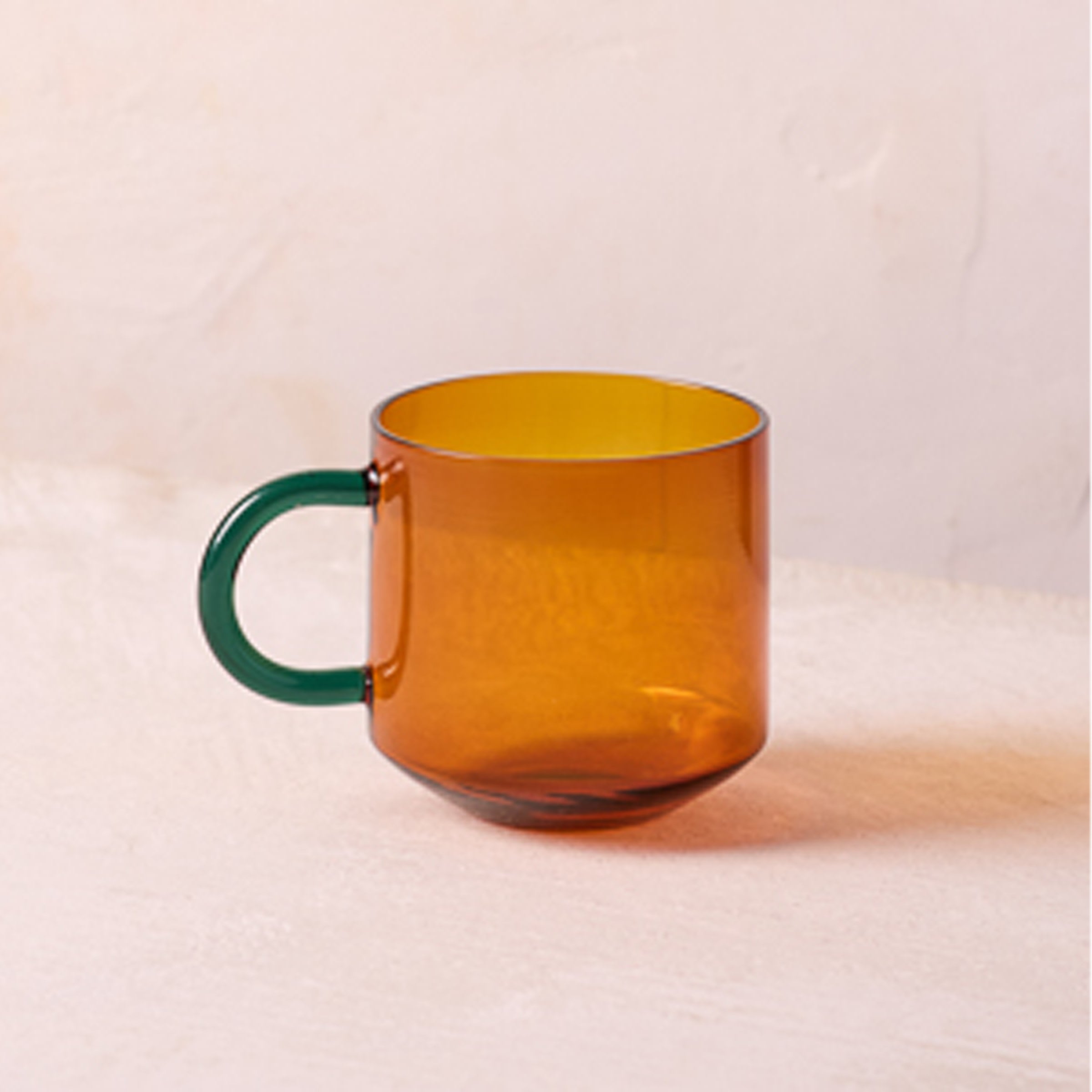 Lenox Westmore Niko Amber Glass Mug