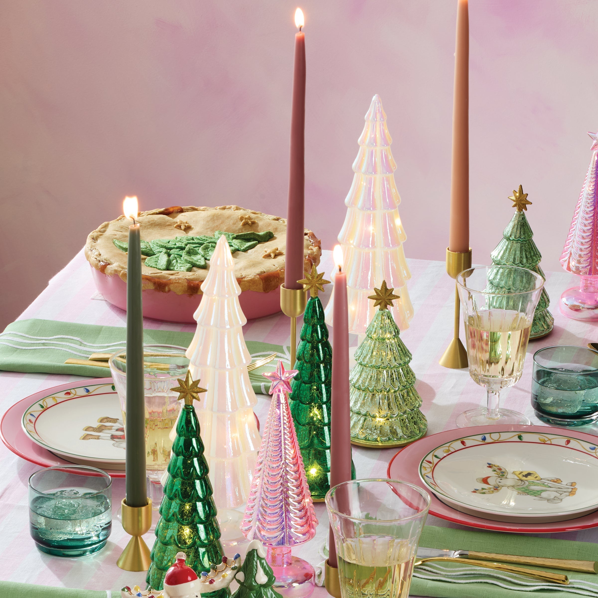Lenox Westmore Dipped Moss 12 Taper Candle, Set of 2 - Image 3