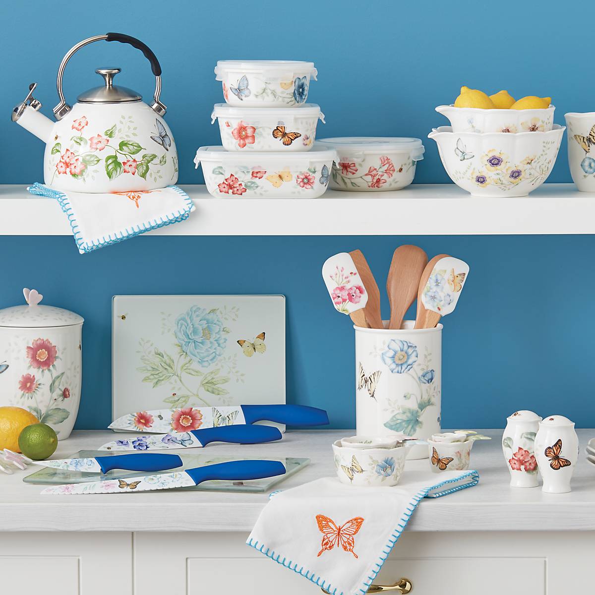 Lenox Westmore Butterfly Meadow 4-Piece Utensil Holder Set - Image 4