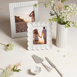Alternative view of Lenox Westmore French Perle Scallop White 8x10 Photo Frame