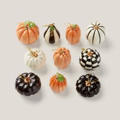 Lenox Westmore Pumpkin 10-Piece Mini Ornament Set
