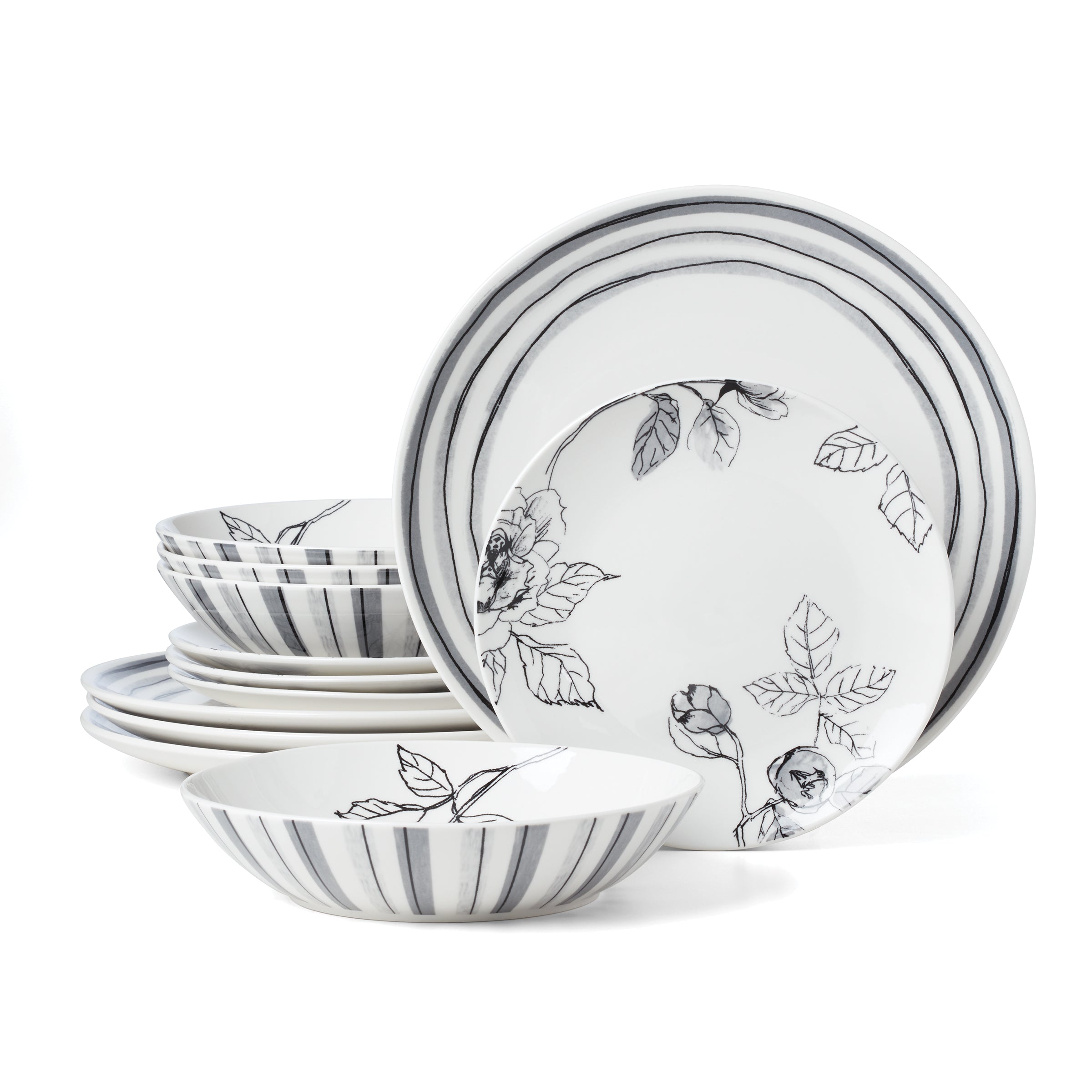 Lenox Westmore Sketchbook 12-Piece Dinnerware Set