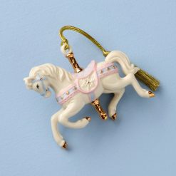 Alternative view of Lenox Westmore Snowflake Carousel Horse Ornament