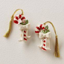 Lenox Westmore Personalized Candycane 2-Piece Ornament Set