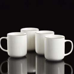 Alternative view of Lenox Westmore 24 Seven Black Rim Mugs, Set of 4