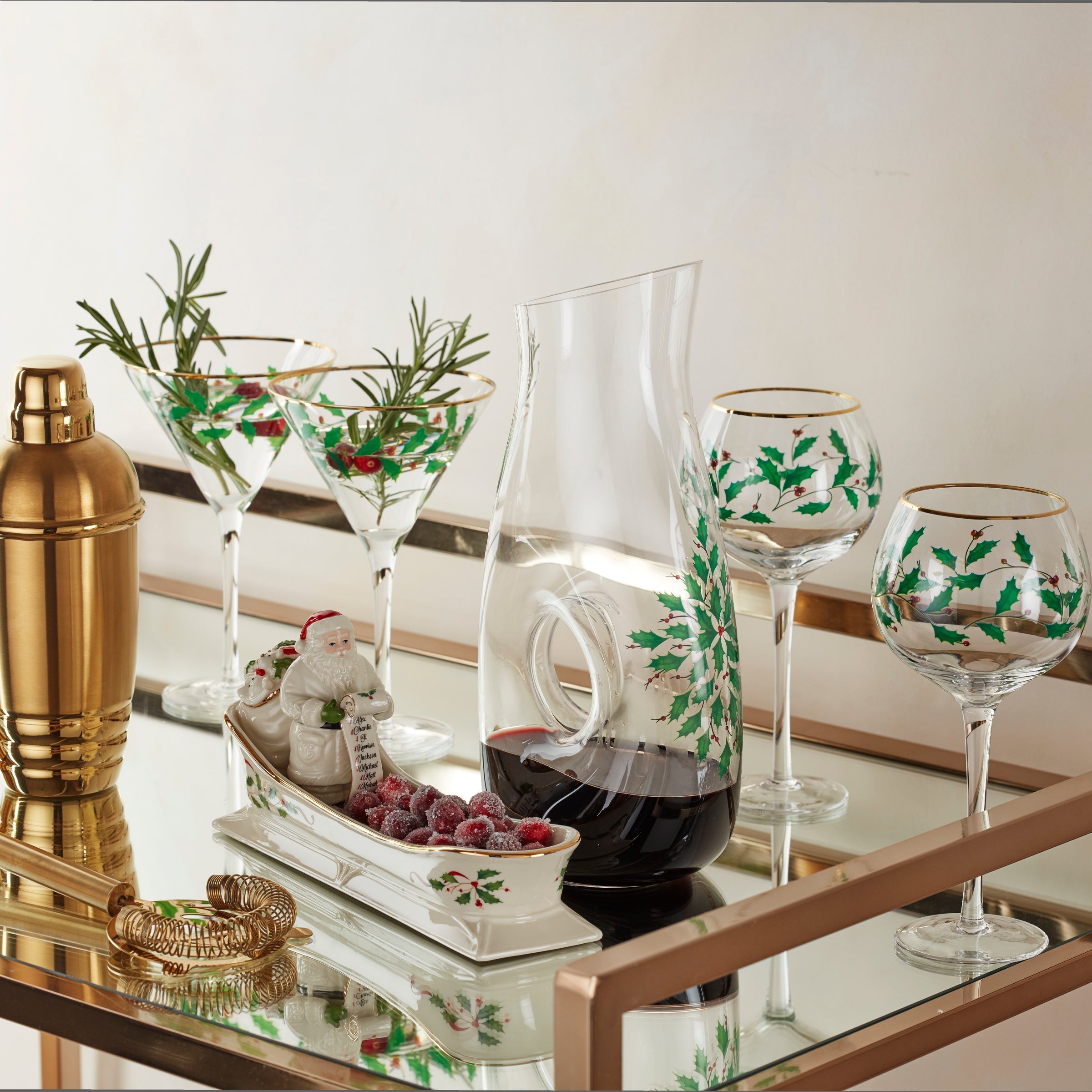 Lenox Westmore Holiday Pierced Decanter - Image 3