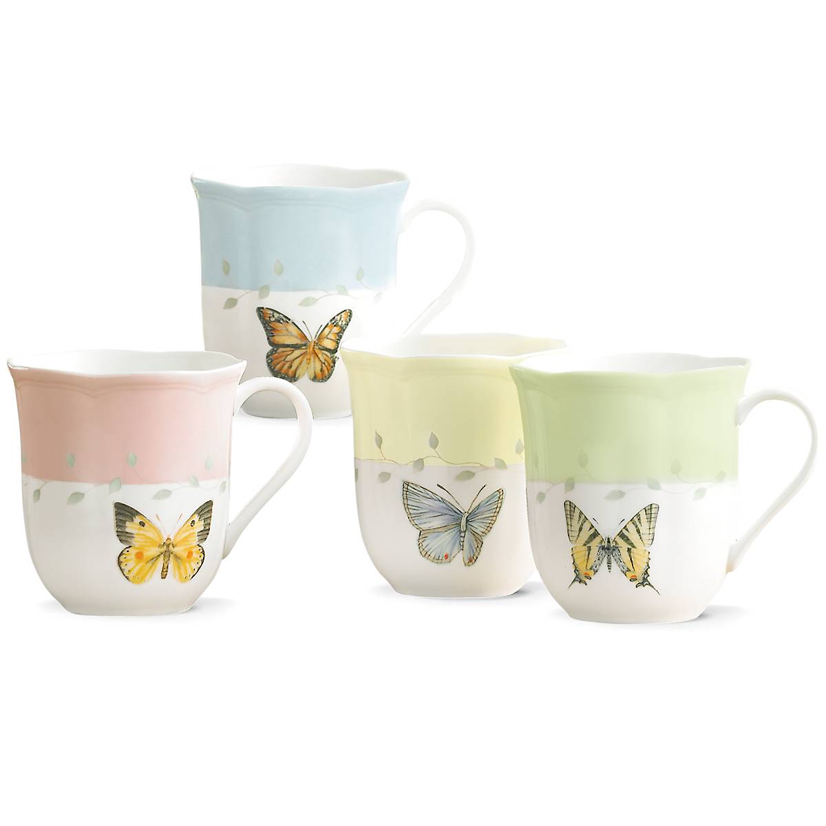 Lenox Westmore Butterfly Meadow Colors Mugs, Set of 4 - Image 3