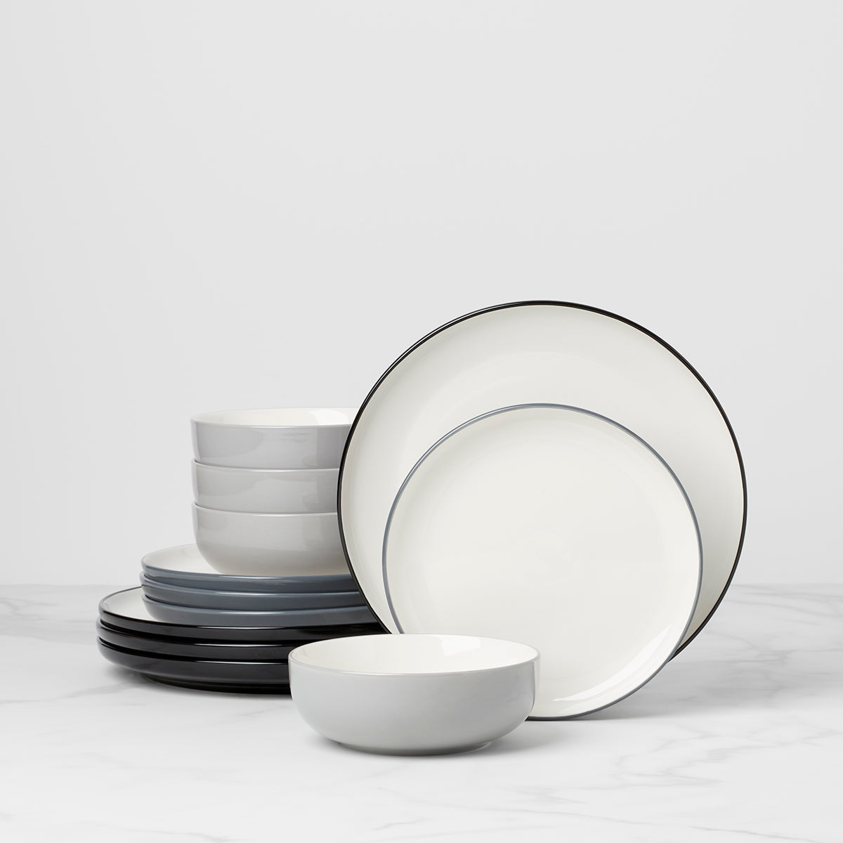 Lenox Westmore 24 Seven Colors Pumice 12-Piece Dinnerware Set