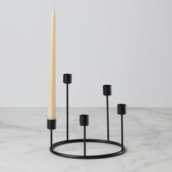 Alternative view of Lenox Westmore Kent Small Black Candlestick Wreath