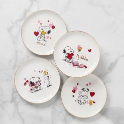 Lenox Westmore Snoopy Valentine's Day Accent Plates, Set of 4