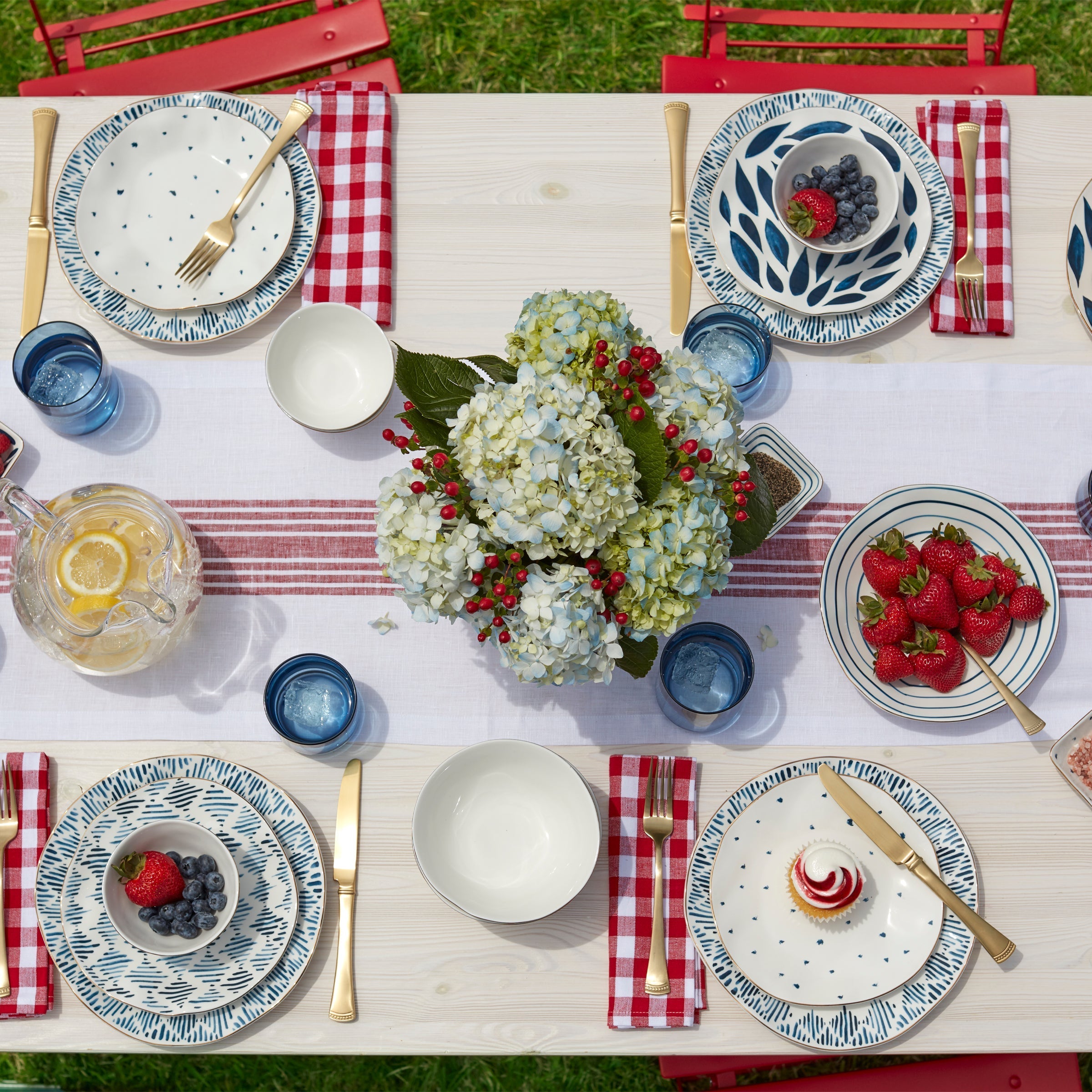 Lenox Westmore Blue Bay White Dinner Plates, Set of 4 - Image 3