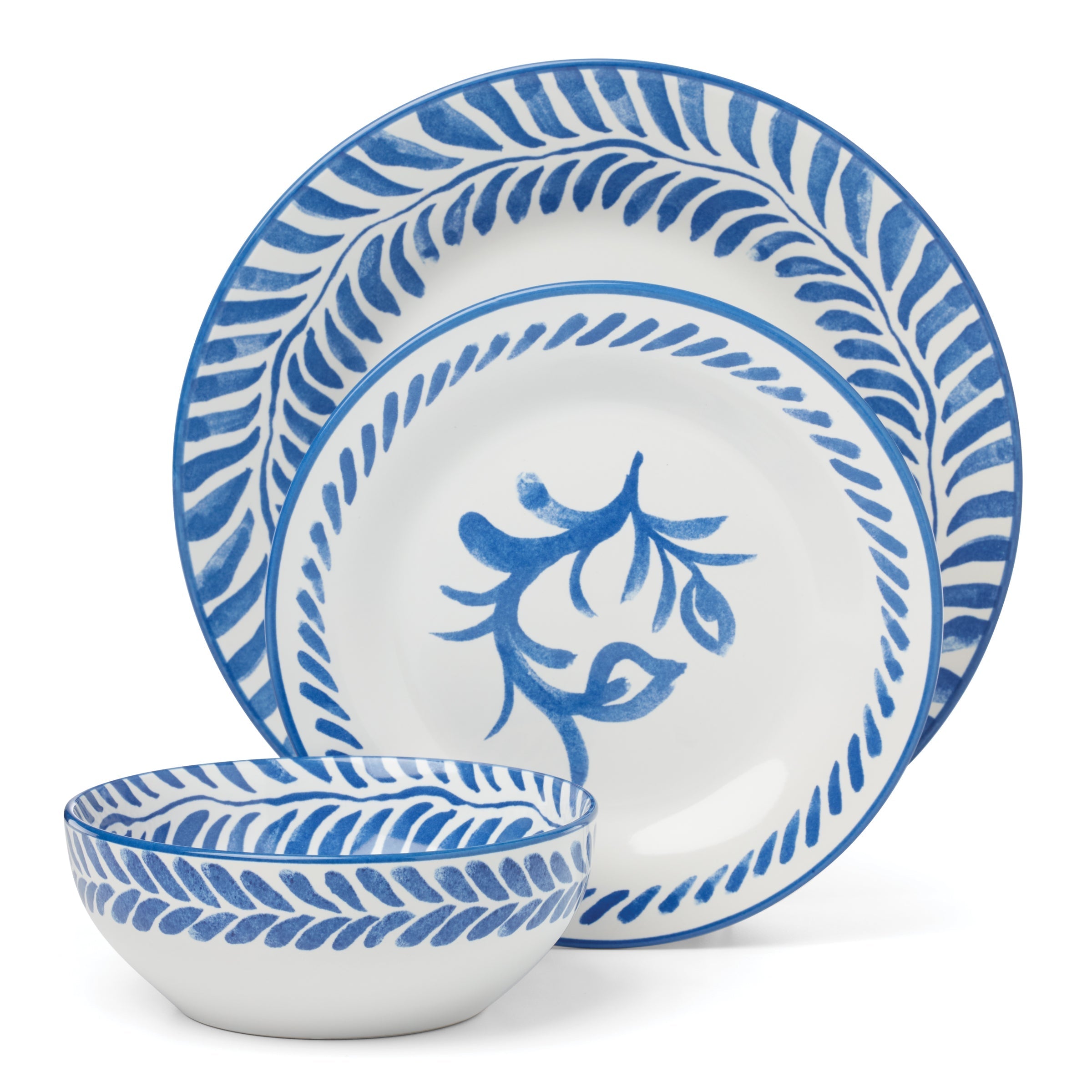 Lenox Westmore Solear Blue 12-Piece Dinnerware Set - Image 6