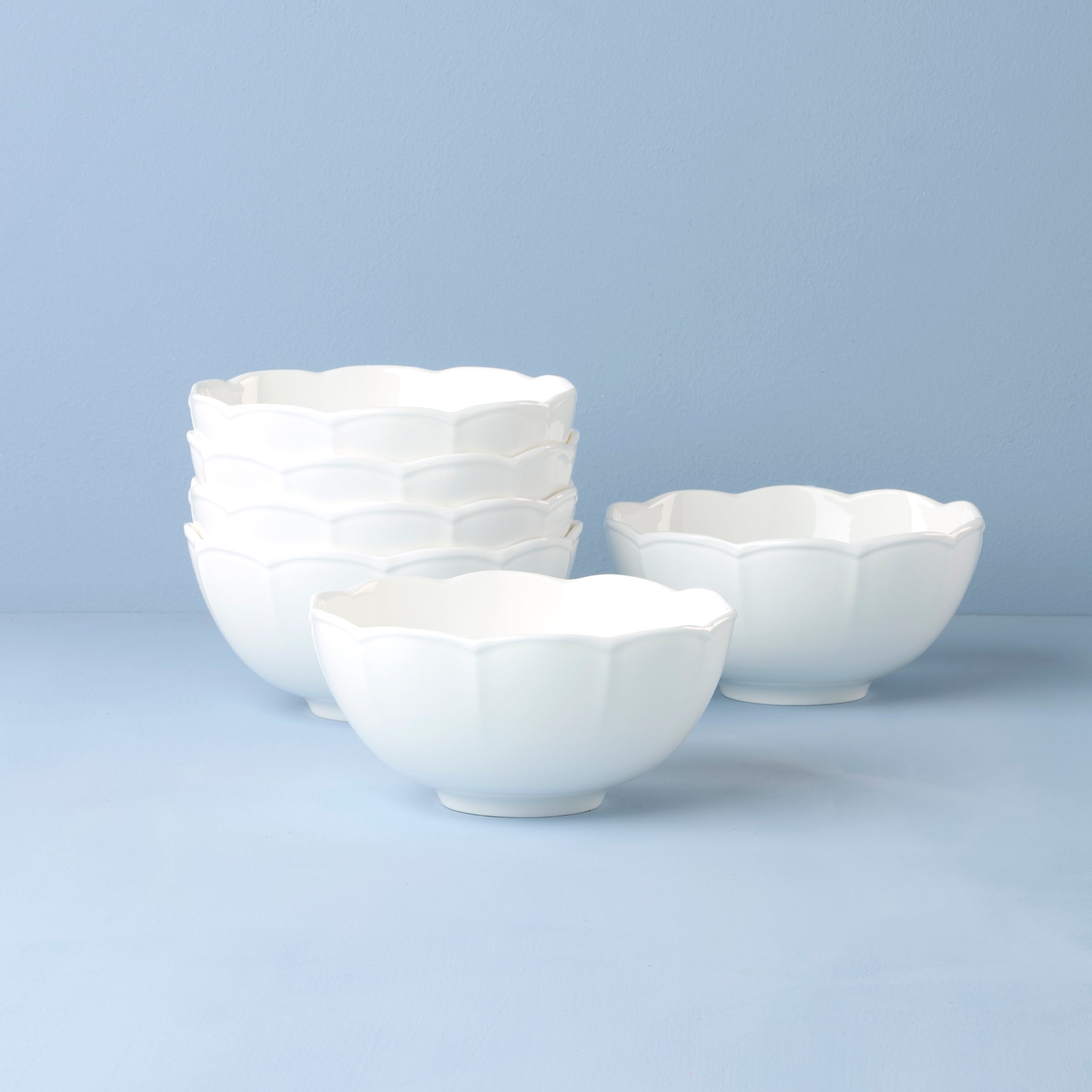 Lenox Westmore Studio 1414 Scallop All-Purpose Bowls, Set of 6
