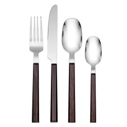 Lenox Westmore Henley Brown 16-Piece Flatware Set