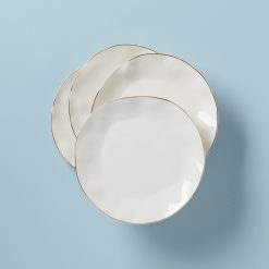 Lenox Westmore Blue Bay White Dinner Plates, Set of 4