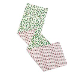 Alternative view of Lenox Westmore Bayberry Merry & Bright Reversible Table Runner