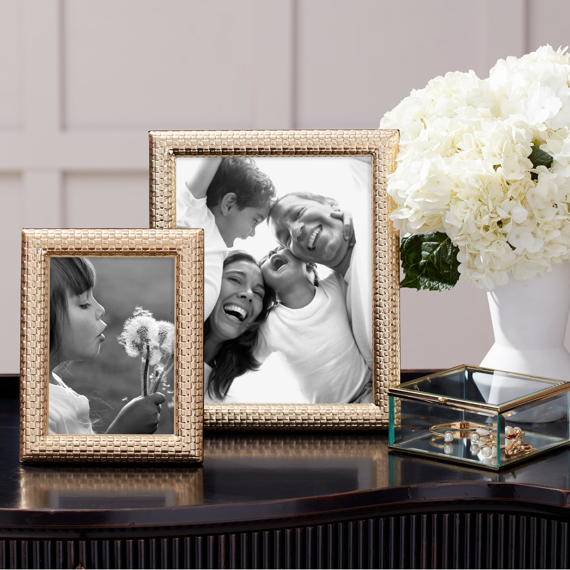 Lenox Westmore Watchband Satin Gold 5x7 Photo Frame - Image 2