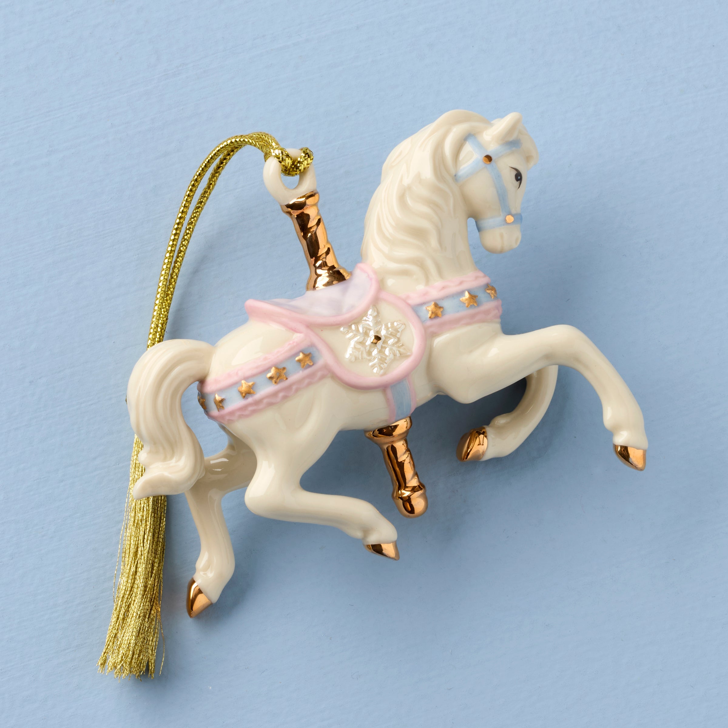 Lenox Westmore Snowflake Carousel Horse Ornament