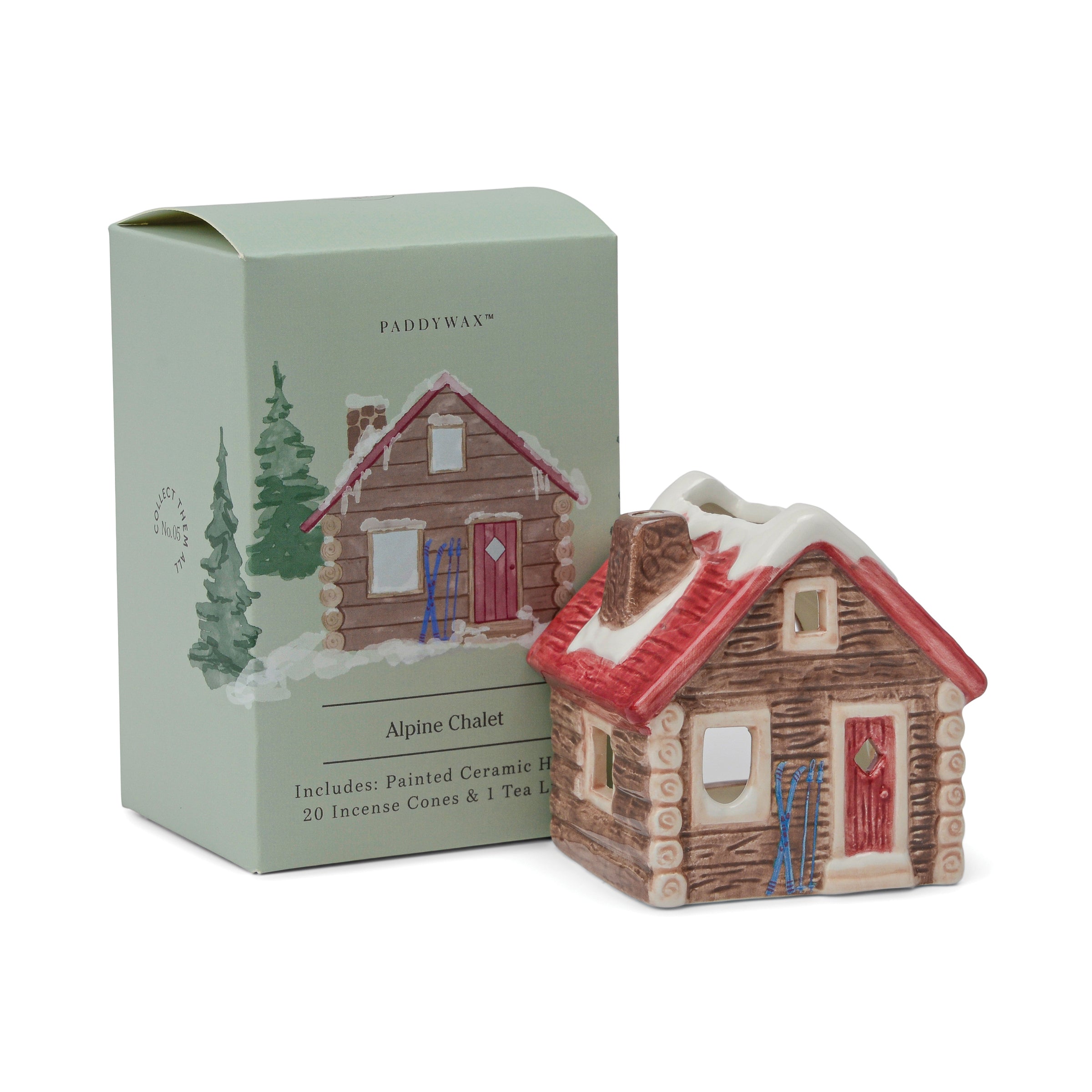 Lenox Westmore Alpine Chalet Incense & Tea Light Holder