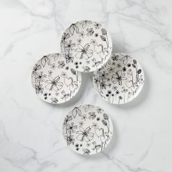 Lenox Westmore Garden Doodle Accent Plates, Set of 4