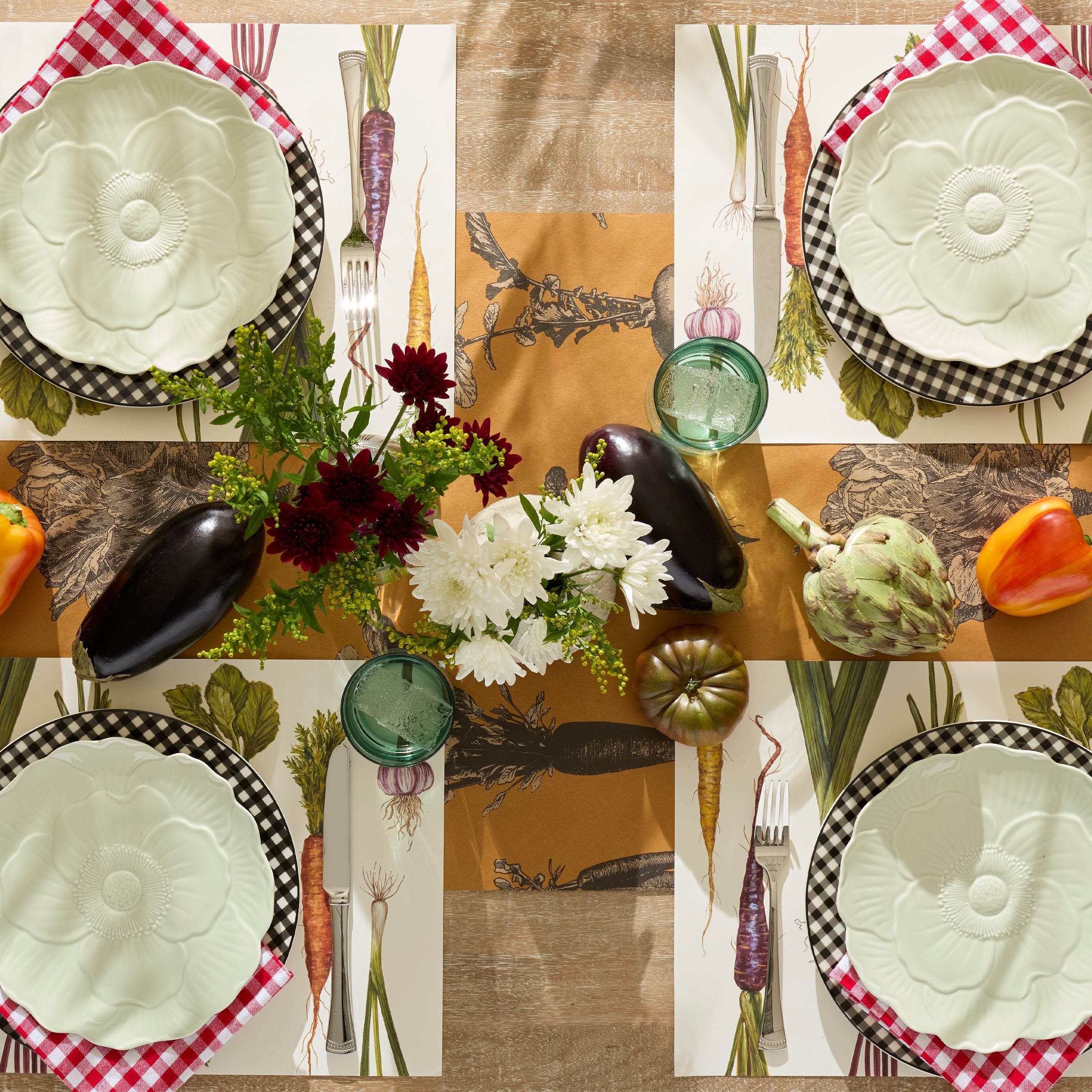 Lenox Westmore Gingham Black Dinner Plates, Set of 4 - Image 4