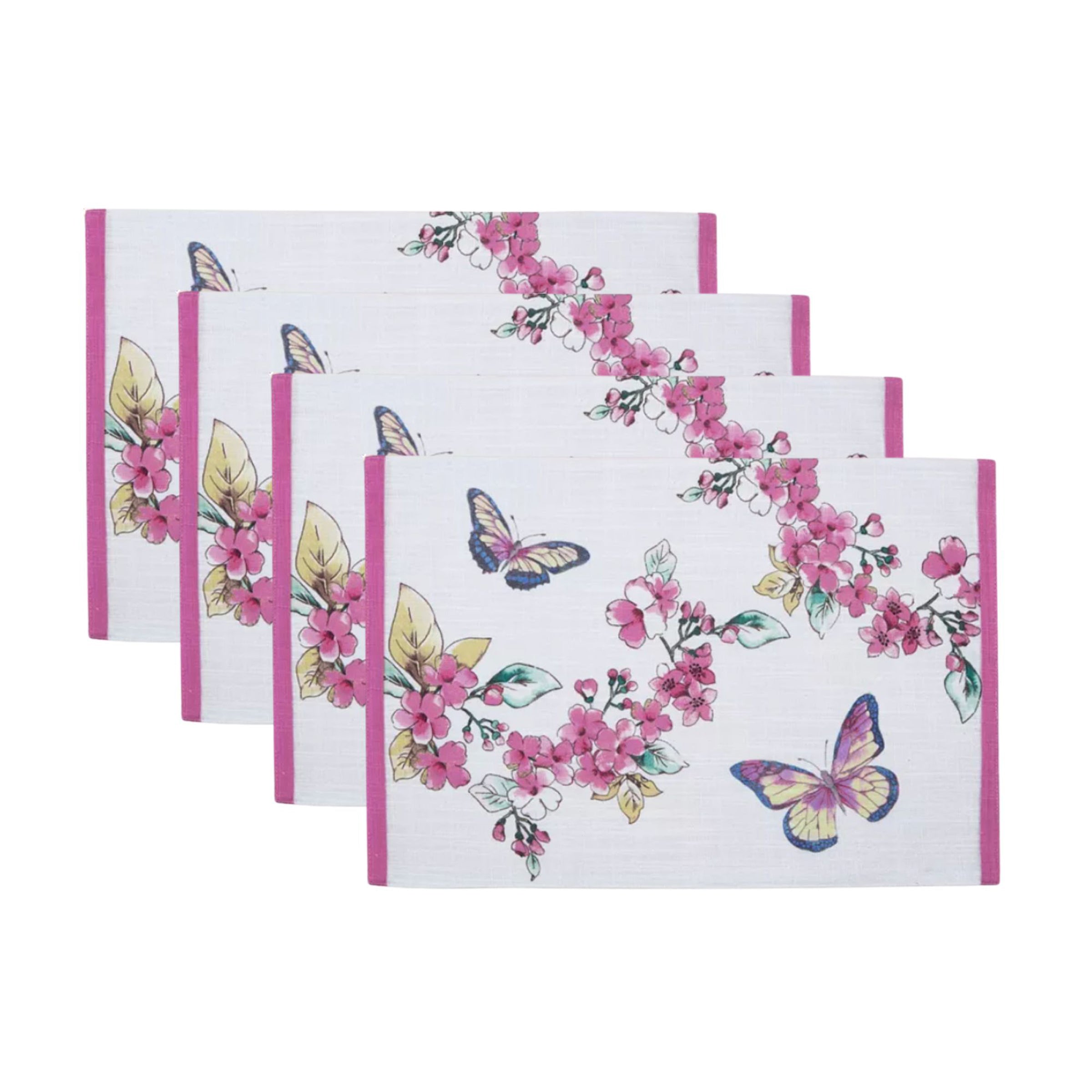 Lenox Westmore Butterfly Meadow Floral Placemats, Set of 4